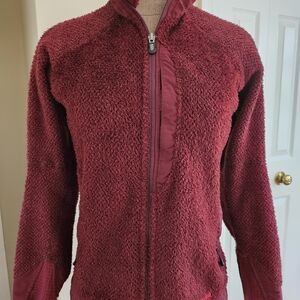 Patagonia Women's Los Gatos Sherpa Fleece Jacket Burgundy Small